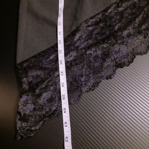 NEW Next Up Connected Apparel Juniors Lace Trim Asymmetric Party Slip Dress 5/6 - Picture 11 of 12